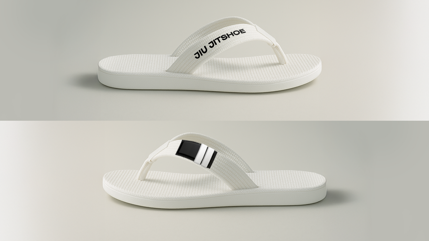 White Belt Ranked Jiu-Jitshoe Flip Flop (Preorder – Ships Winter 2025)